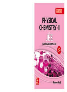 Chemistry Module II Physical Chemistry II for IIT JEE main and advanced Ranveer Singh McGraw Hill Education E-book PDF